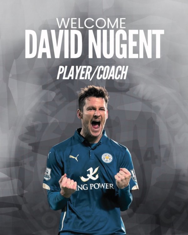 官方：莱斯特城旧将纽根特加盟第8级别球队，担任球员兼指导教练员