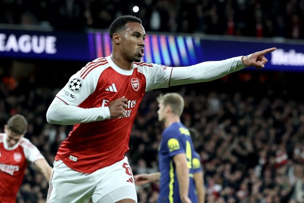 加布里埃尔自20/21赛季各项赛事打进22球，五大职业联赛  中卫球员最多