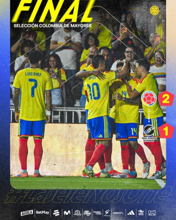 约翰·巴兰塔致胜球  ！哥伦比亚友情  赛2-1力克新西兰